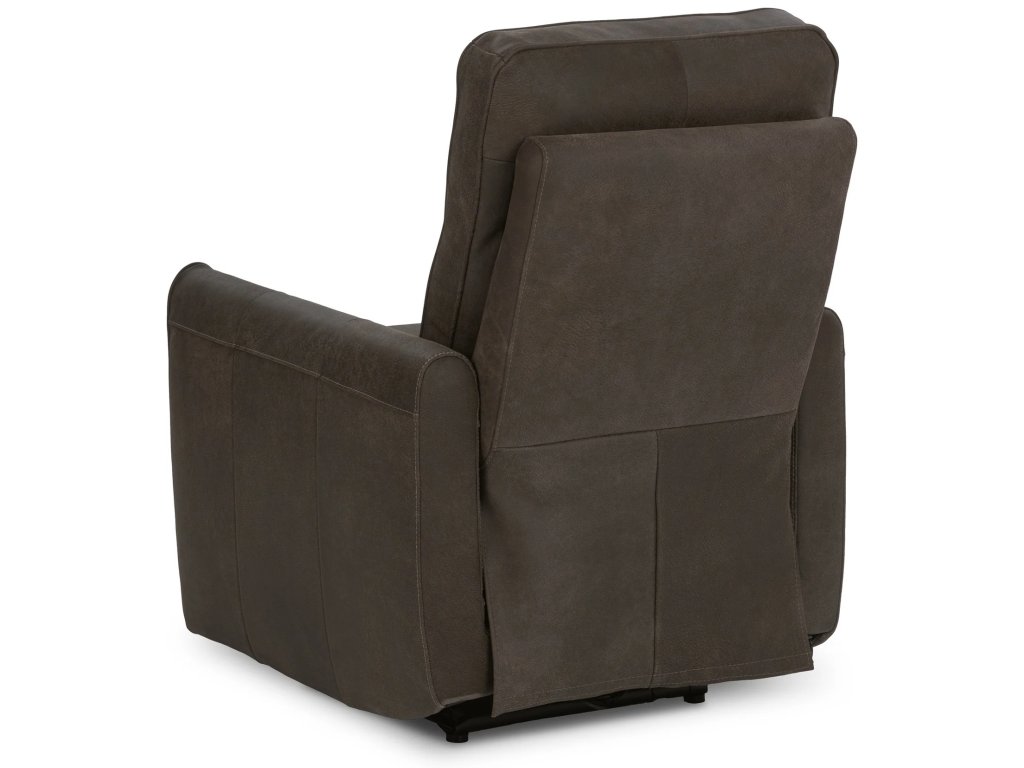 Vivica Leather Power Recliner - Dark Brown - image 2