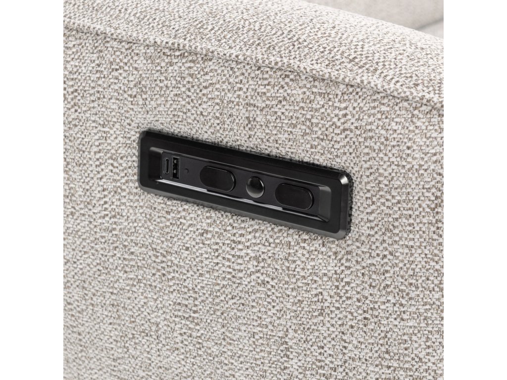 Ostend Upholstered Power Recliner Chair - Gray - image 3