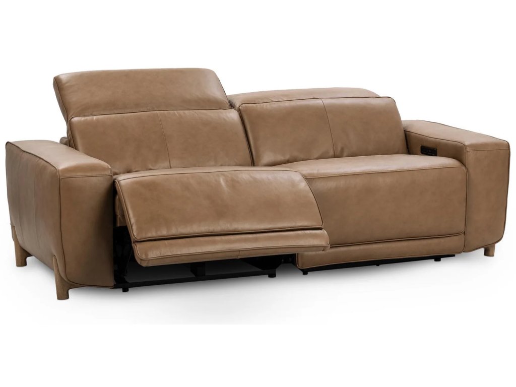 Kadon Leather Power Recliner Sofa - Tan - main image
