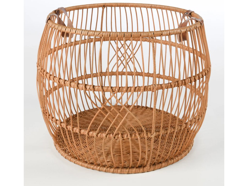 Rattan Iron Basket - Natural - main image