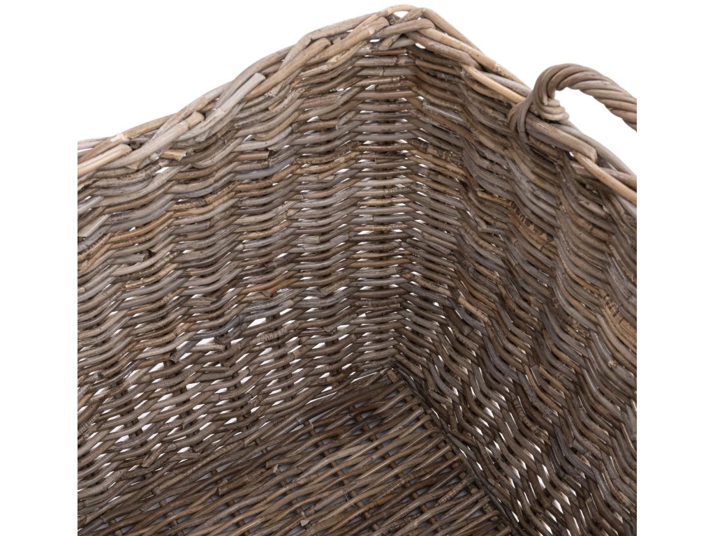 Kubu Rattan Tall Basket - Gray - image 1