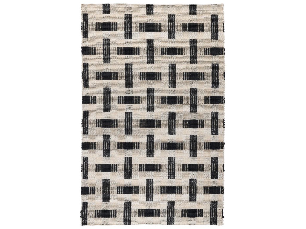 Preston Rug - Ivory/Black - main image