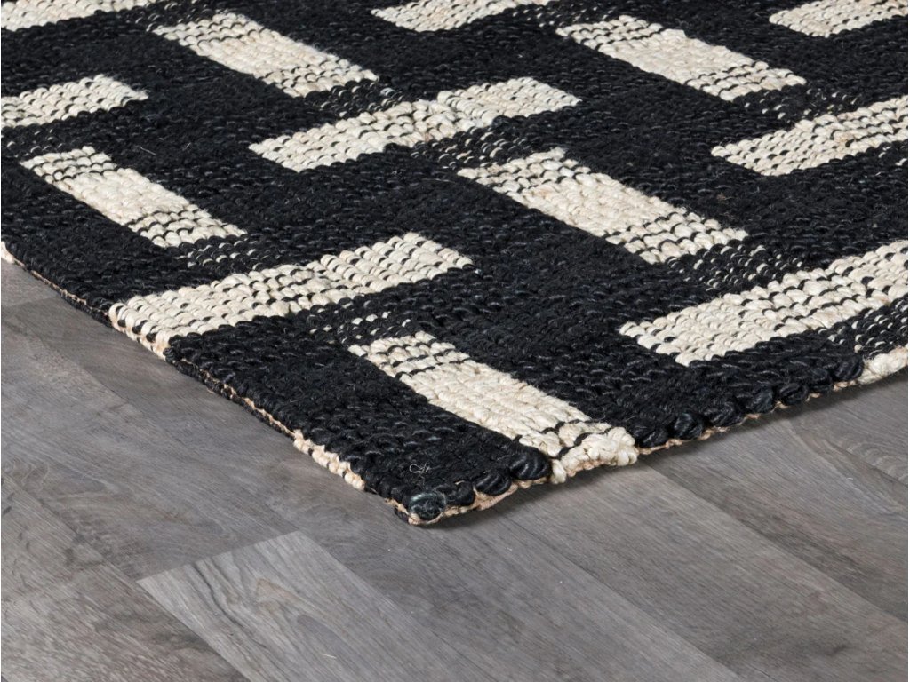 Preston Rug - Black/Ivory - image 2