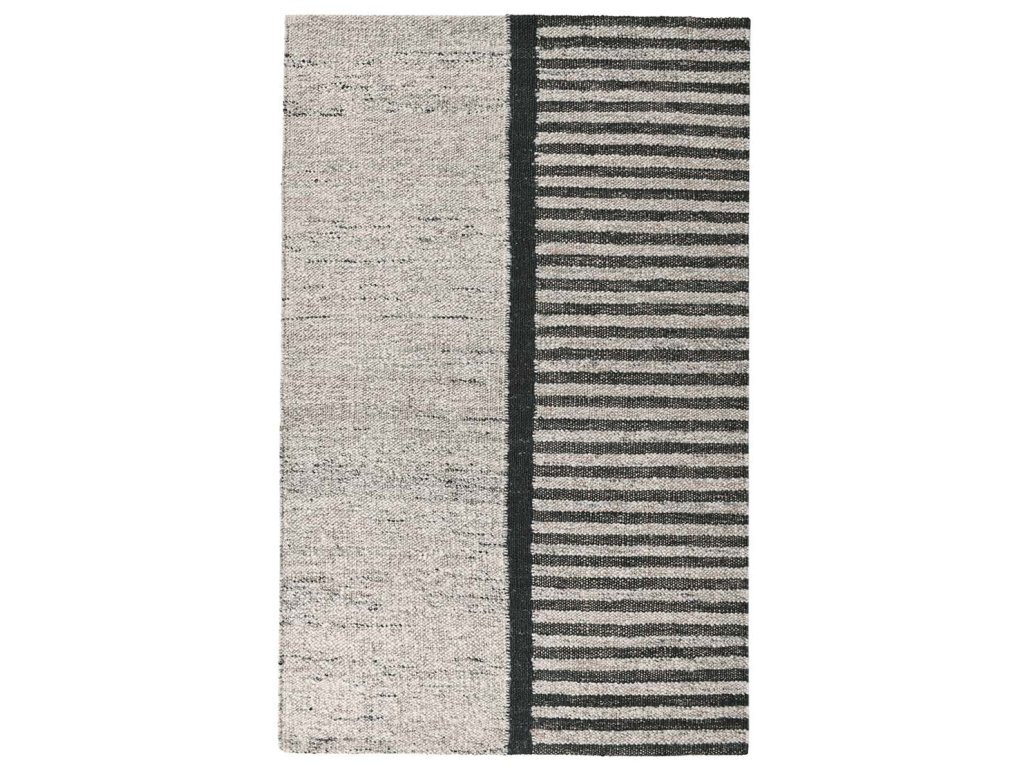 Kofu Stripe Rug - Natural/Black - main image