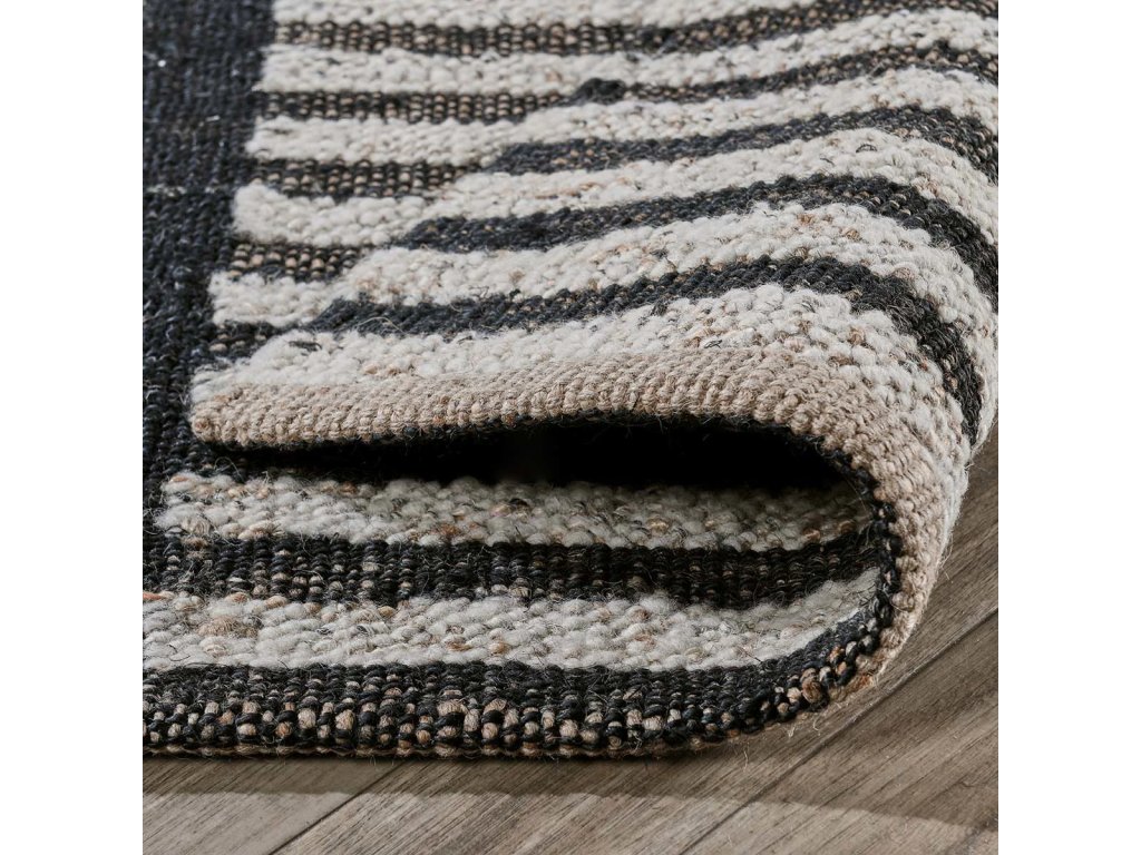 Kofu Stripe Rug - Natural/Black - image 1