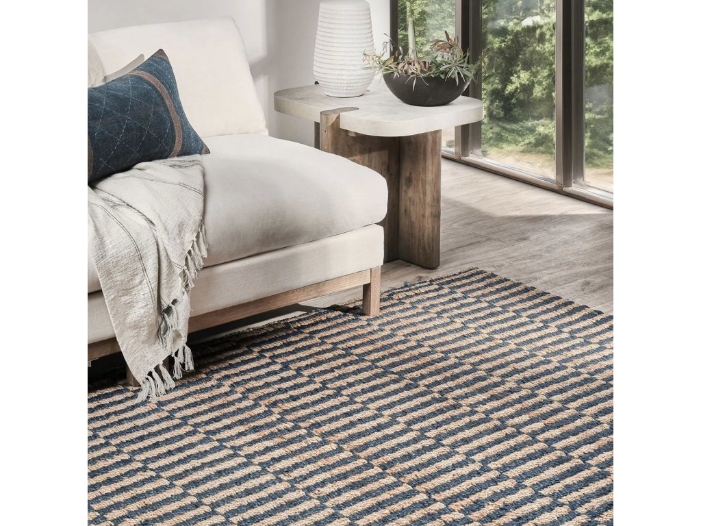 Monterey Jute Rug - Blue/Natural - image 4