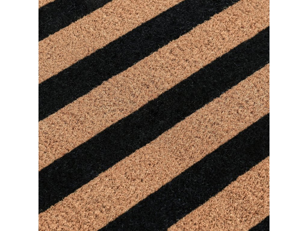 Striped Doormat 24x57 - Black/Natural - image 4
