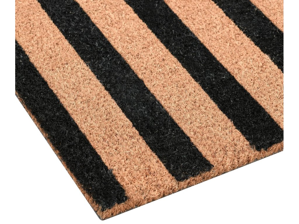 Striped Doormat 24x57 - Black/Natural - image 3