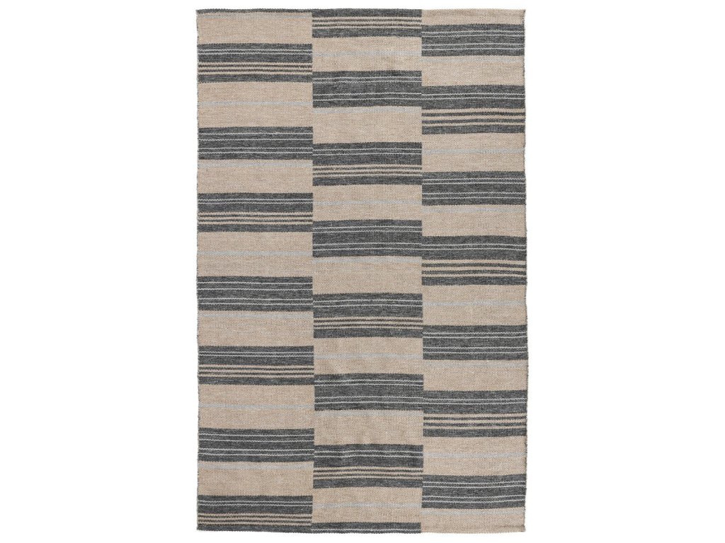 Indoor/Outdoor Colton Stripe Rug - Charcoal - main image