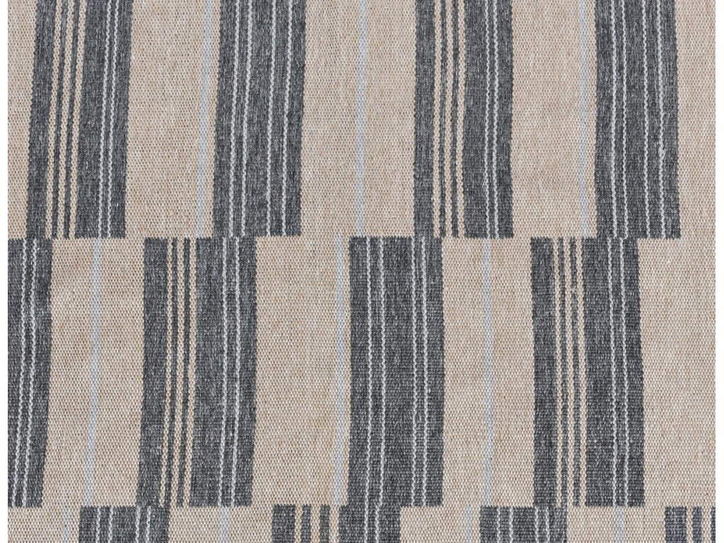 Indoor/Outdoor Colton Stripe Rug - Charcoal - image 1