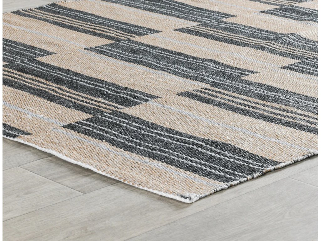 Indoor/Outdoor Colton Stripe Rug - Charcoal - image 2