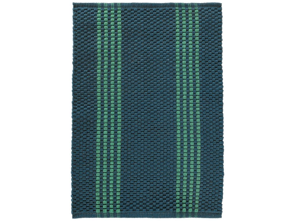 Performance Sorrento Stripe Rug - Deep Blue/Green - main image