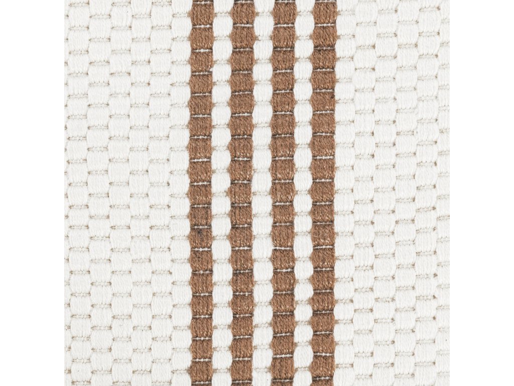 Performance Sorrento Stripe Rug - Ivory/Coconut Brown - main image