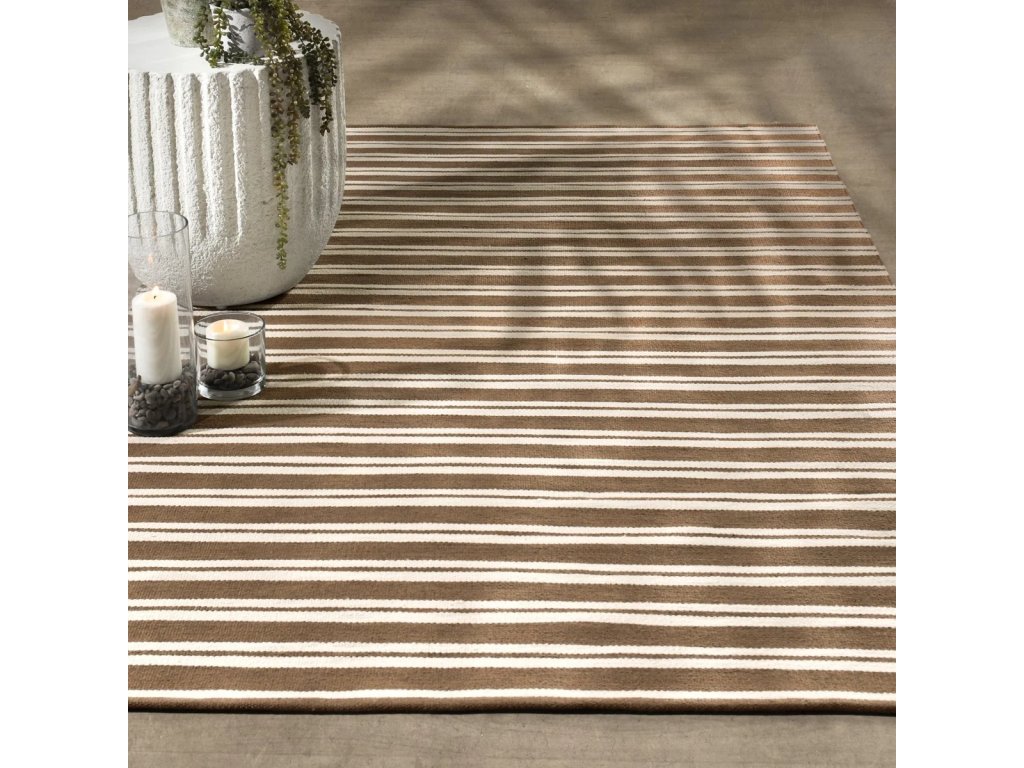 Performance Palma Stripe Rug - Coconut Brown/Ivory - image 4