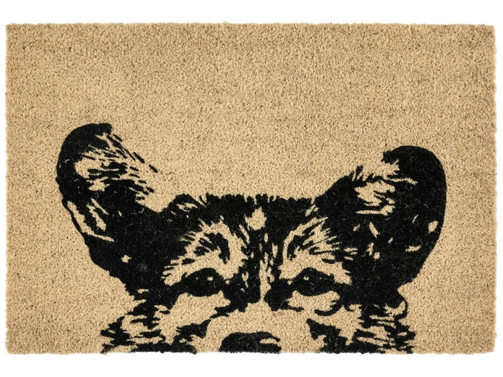 Earnest Dog Doormat 24x36 - Black/Sand - main image