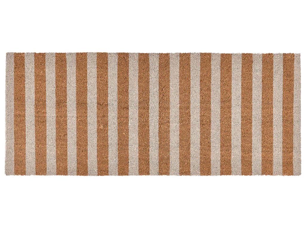 Striped Doormat 24x57 - Ivory/Natural - main image