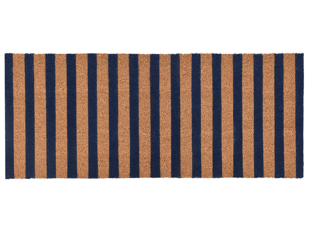 Striped Doormat 24x57 - Navy/Natural - main image
