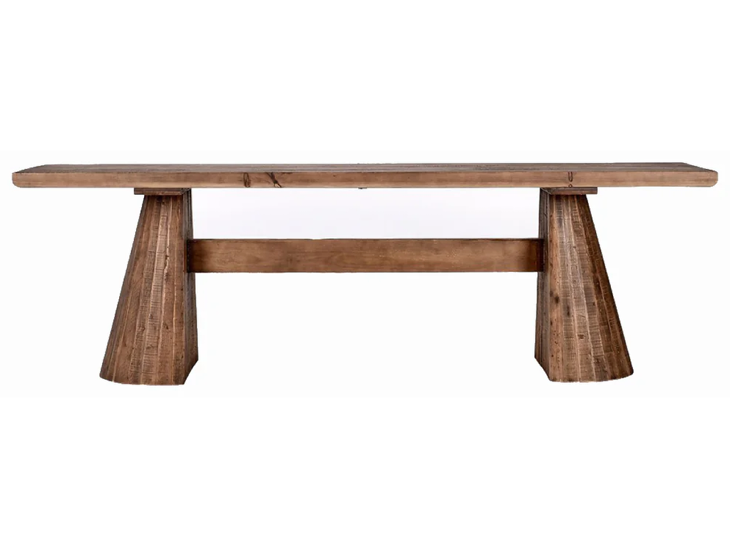 Nolan Solid Wood Rectangle Counter Table - Brown - image 1
