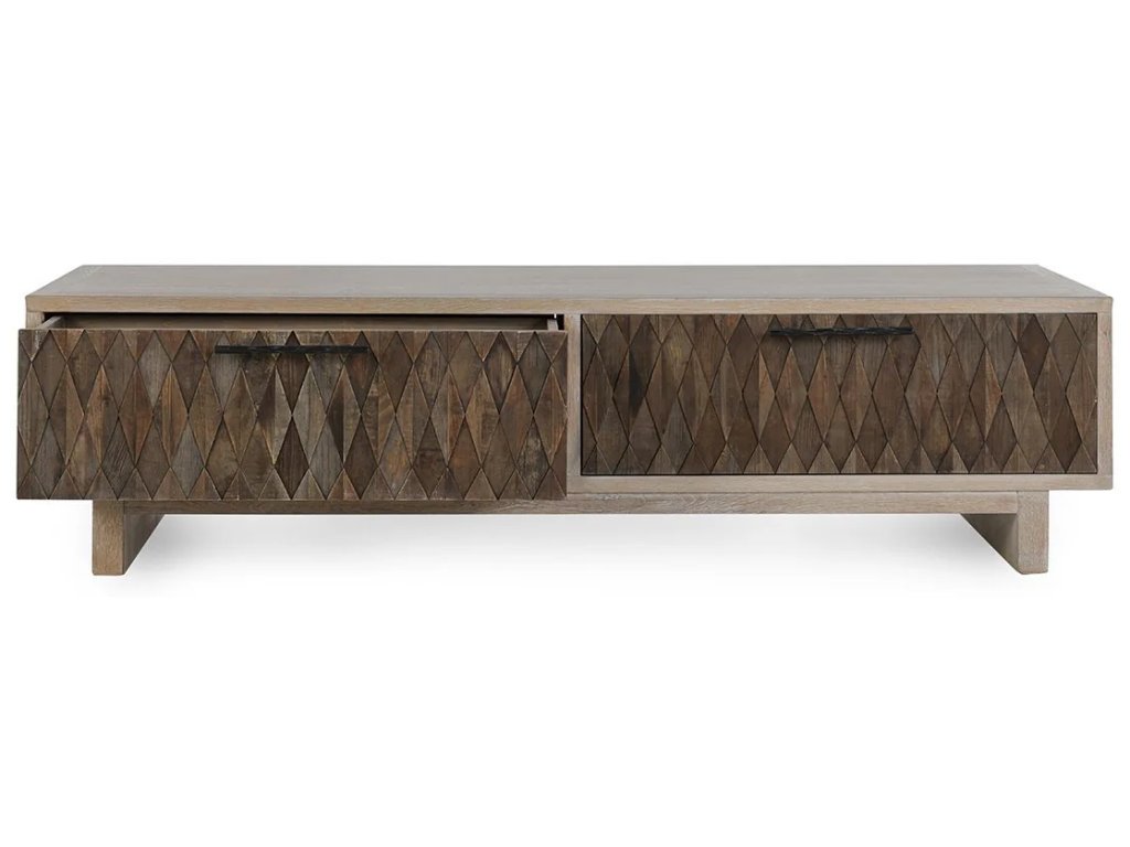 Anton Solid Wood Rectangle 4Dwr Coffee Table - image 1