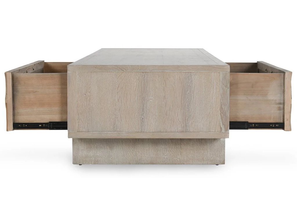 Anton Solid Wood Rectangle 4Dwr Coffee Table - image 2