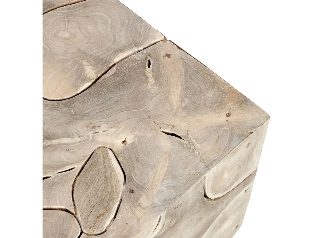 Sorrento Solid Wood Square Coffee Table - Bleached - image 3