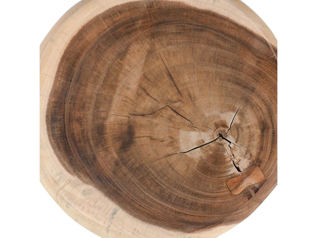 Gala Solid Wood Round End Table - Natural - image 2