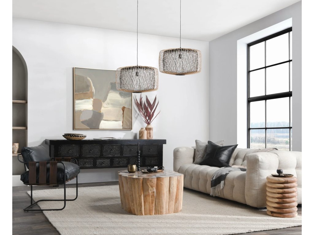 Gala Solid Wood Round End Table - Natural - image 5