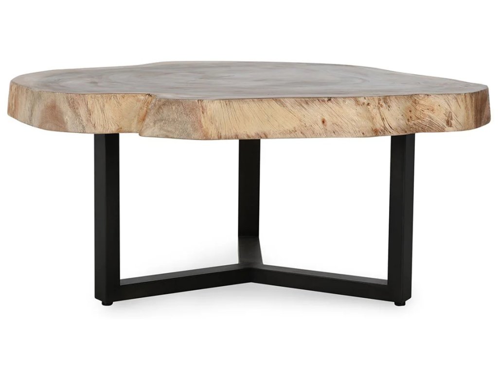 Celine Solid Wood Live Edge Coffee Table - Natural - image 1