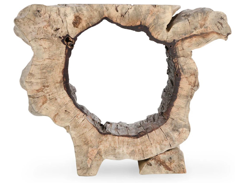 Odette Solid Wood Rectangle Console Table - Natural - image 1