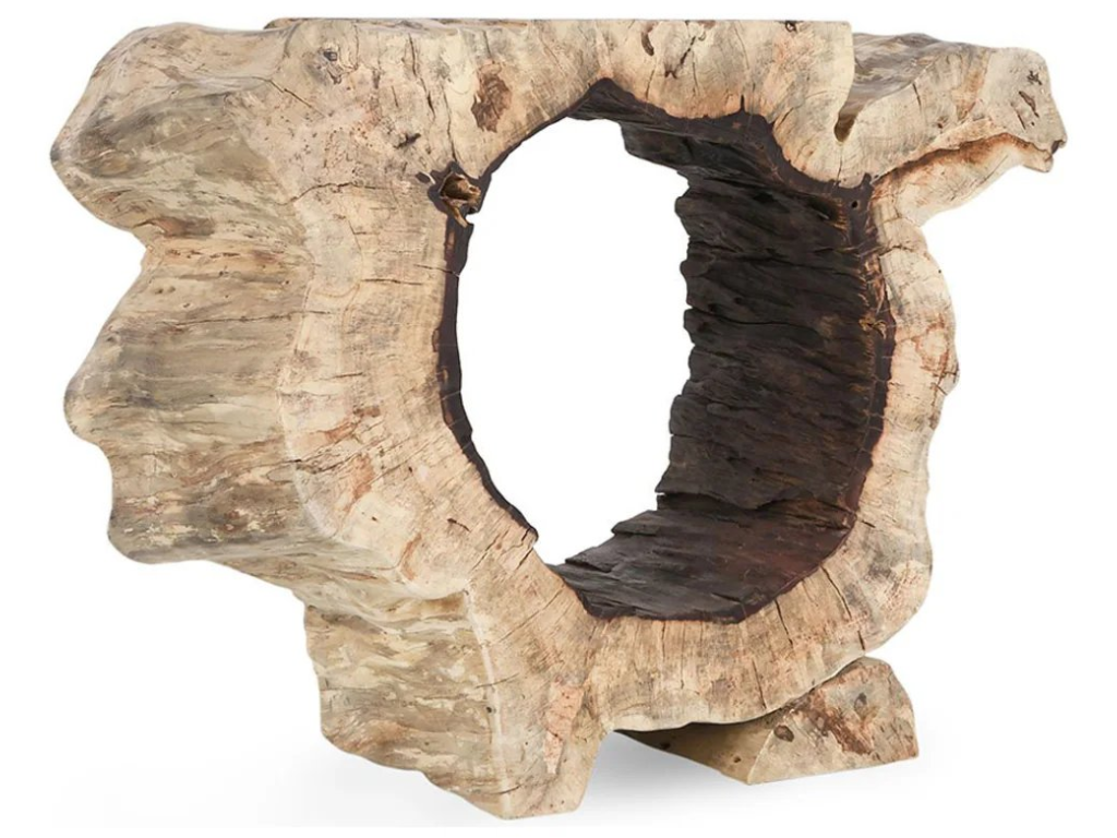 Odette Solid Wood Rectangle Console Table - Natural - main image