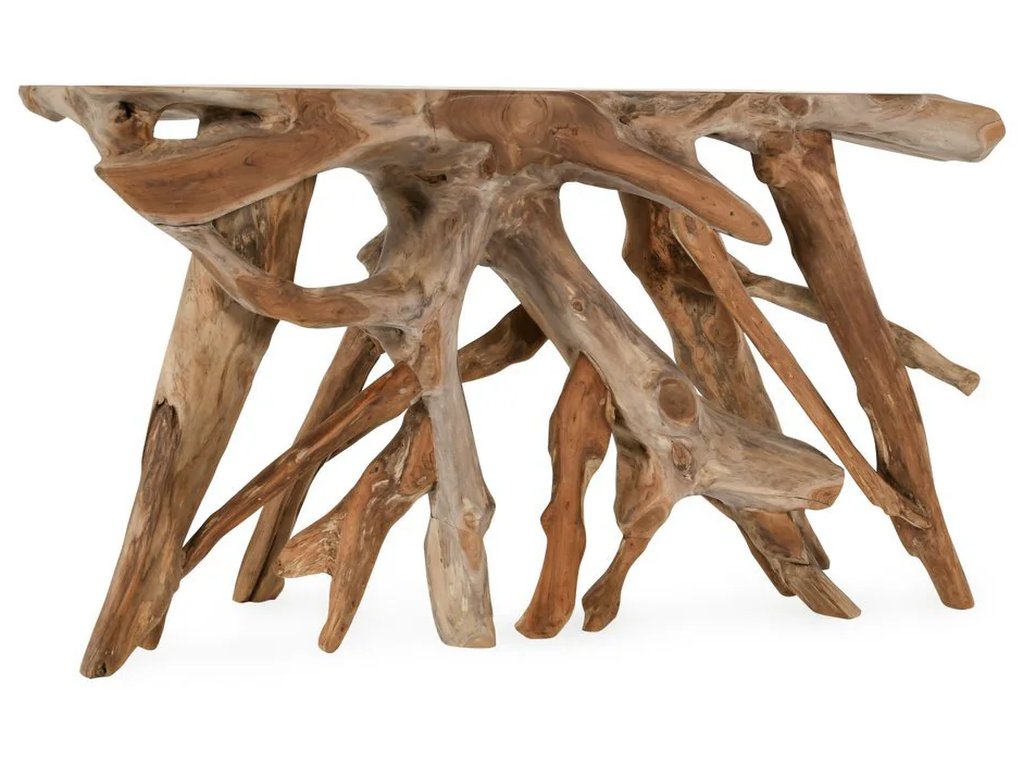 Cypress Teak Root Console Table 59-60" - Natural - main image