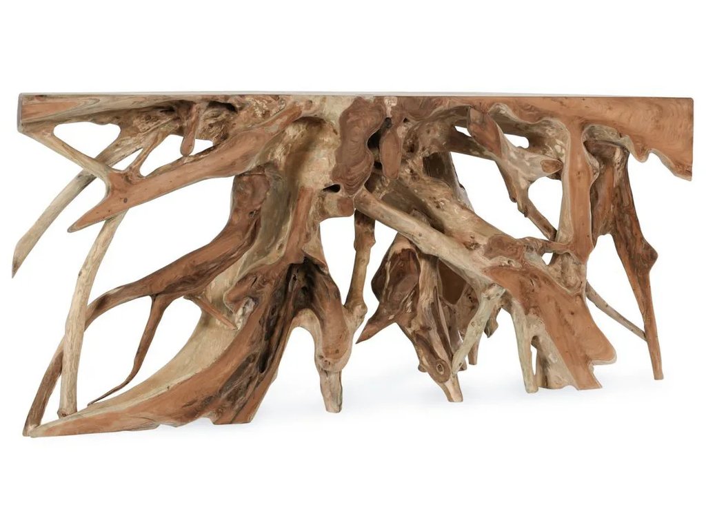 Cypress Teak Root Console Table 70-71" - Natural - main image