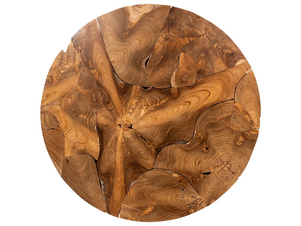 Garford Solid Wood Round Coffee Table - Natural - image 1