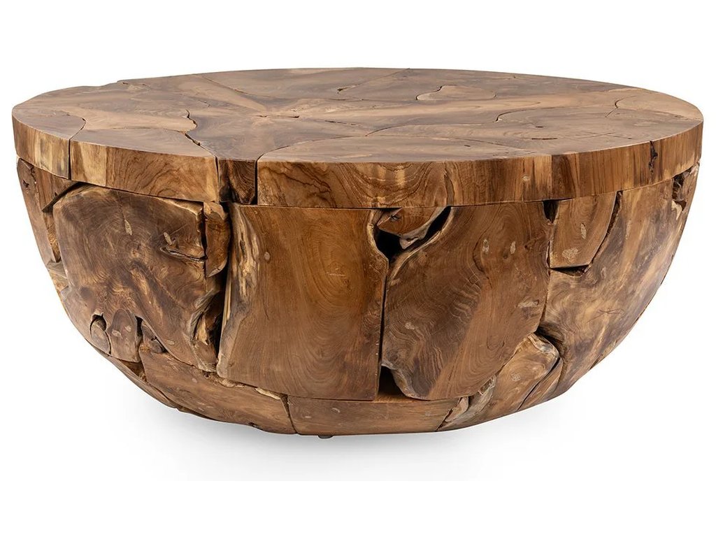 Garford Solid Wood Round Coffee Table - Natural - main image