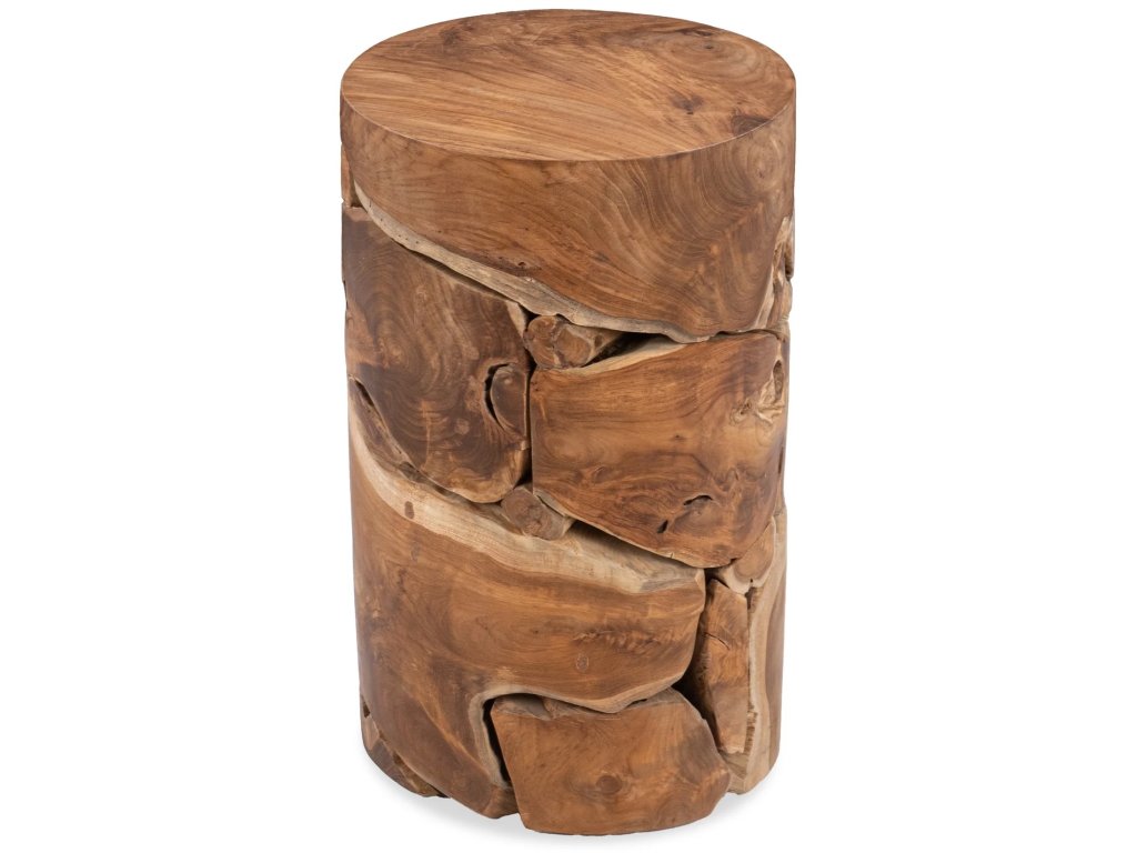 Rhea Round Accent Table - Natural - image 1
