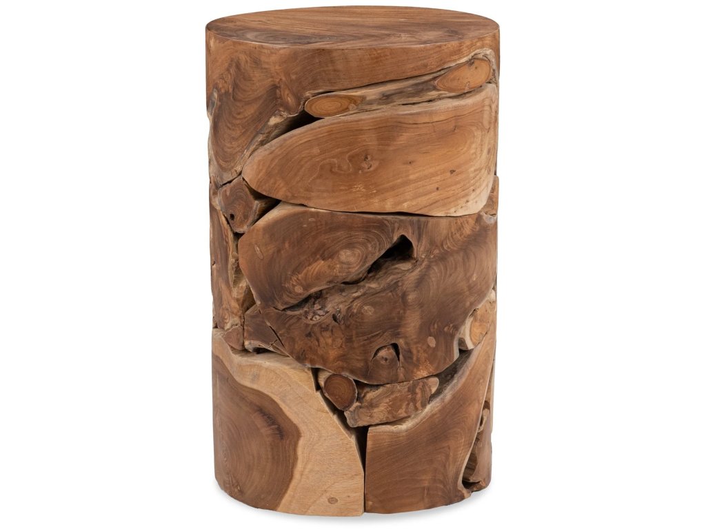 Rhea Round Accent Table - Natural - main image