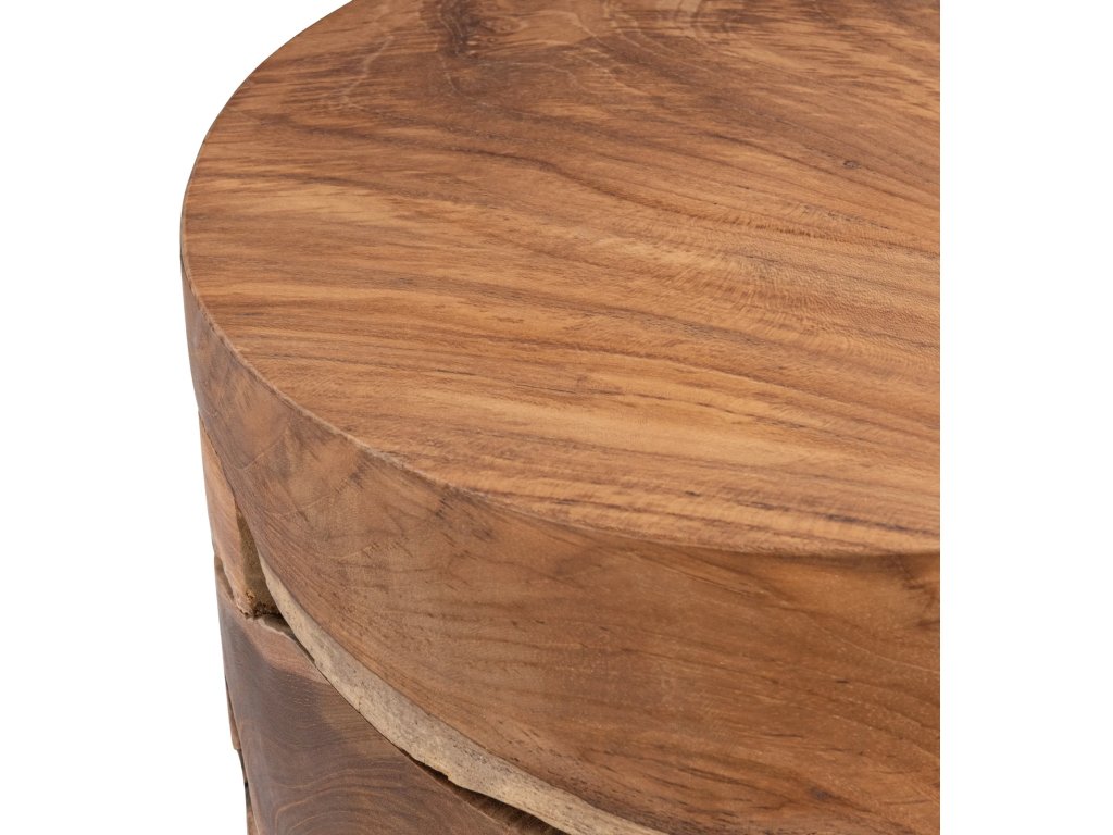 Rhea Round Accent Table - Natural - image 2