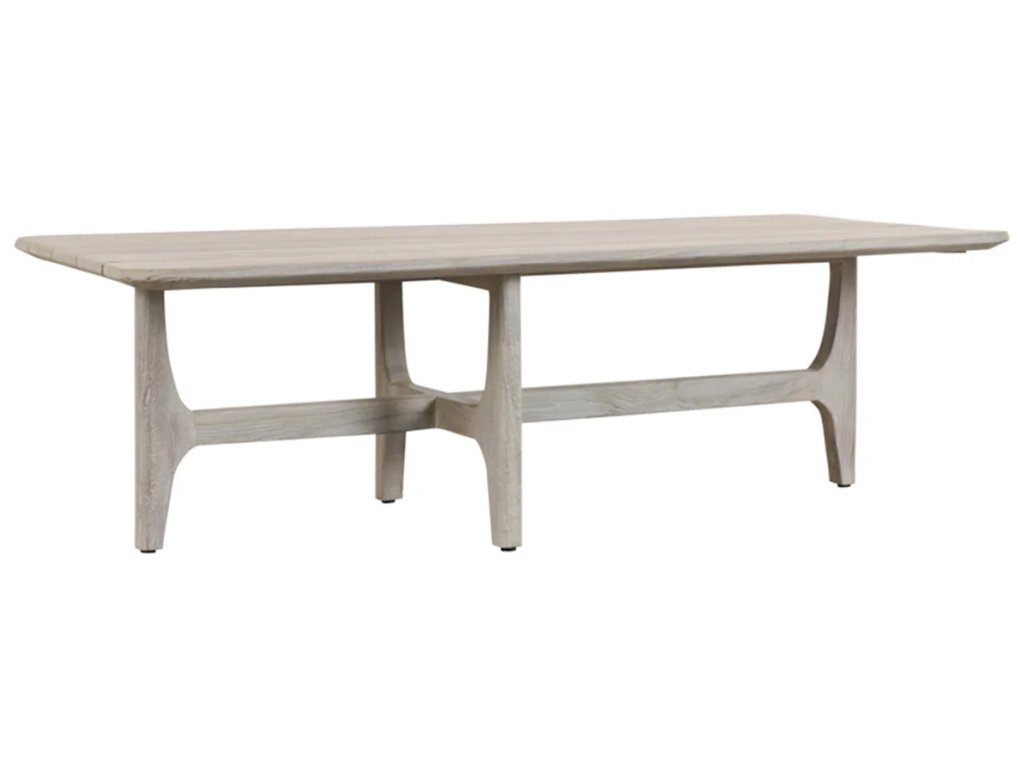 Dawn Outdoor Rectangle Coffee Table - Gray - main image