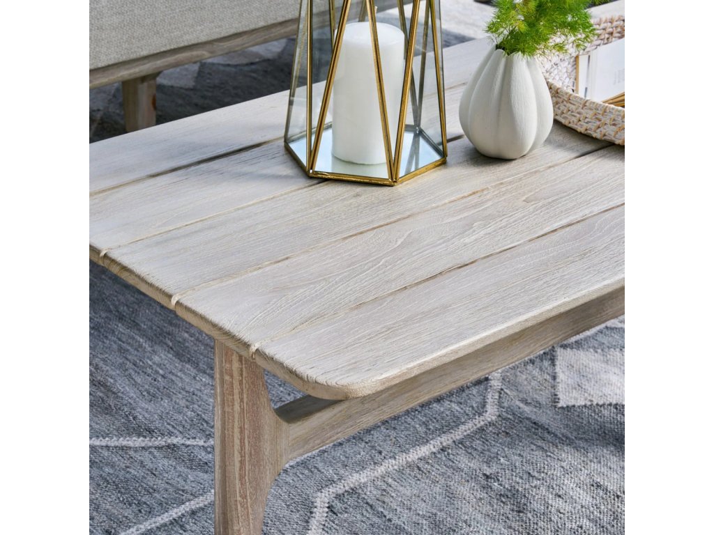 Dawn Outdoor Rectangle Coffee Table - Gray - image 5