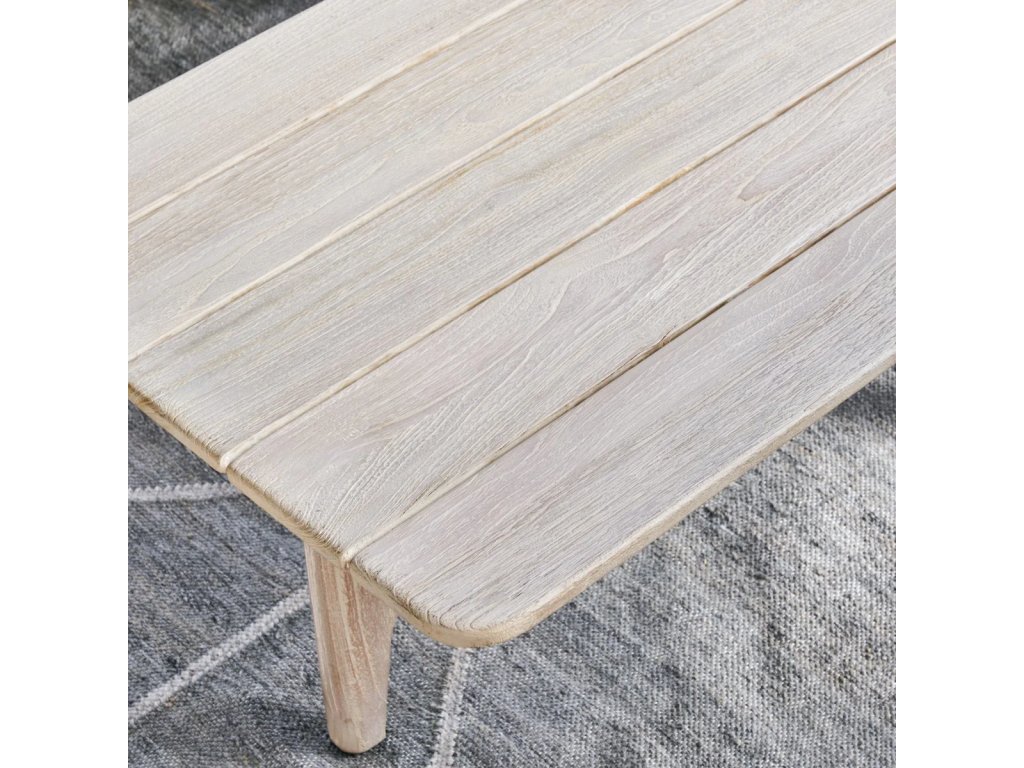Dawn Outdoor Rectangle Coffee Table - Gray - image 6