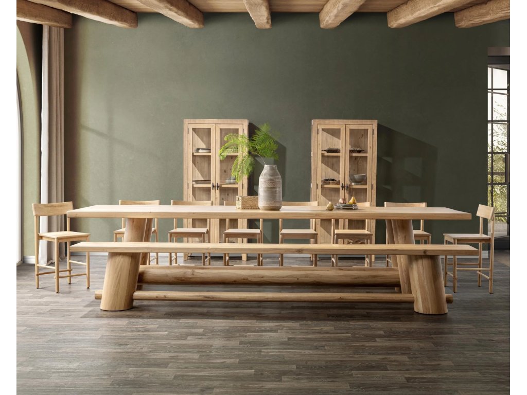Foundation Solid Wood Rectangle Gathering Table - Light Oak - image 6