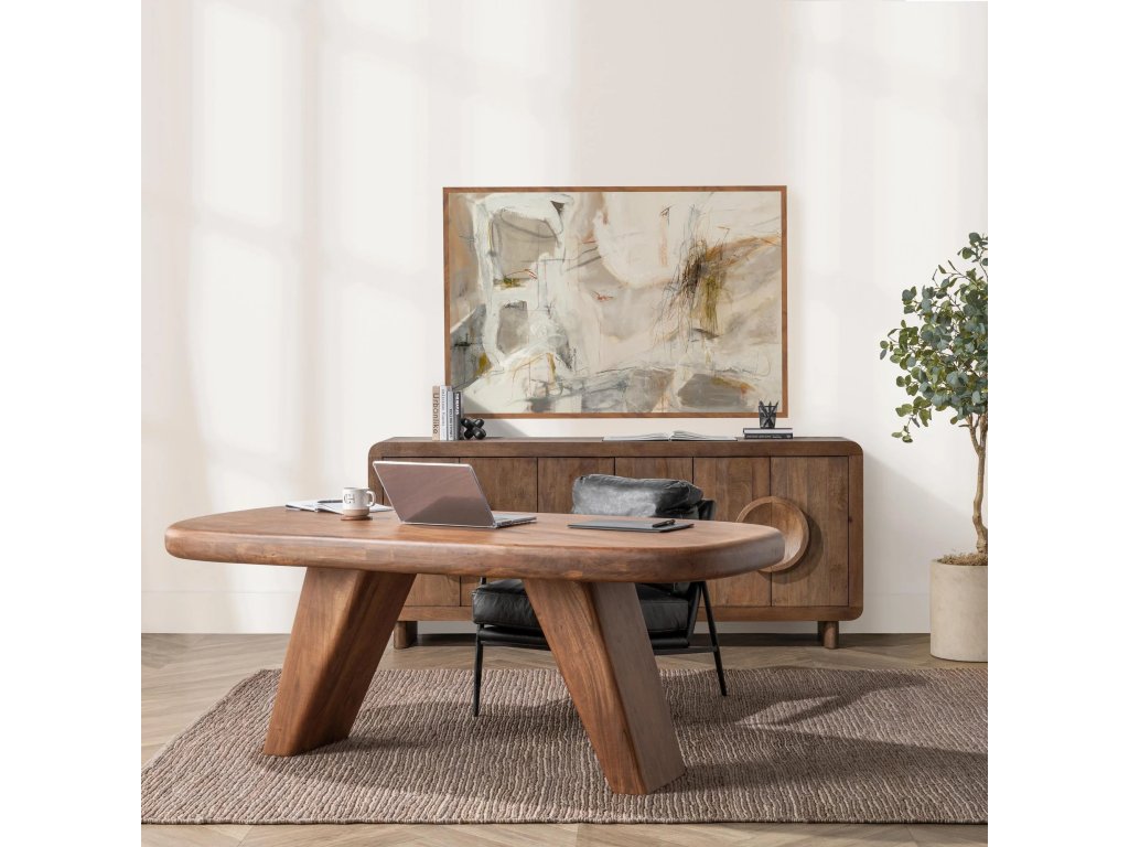 Harvey Solid Wood Desk - Chestnut - image 7