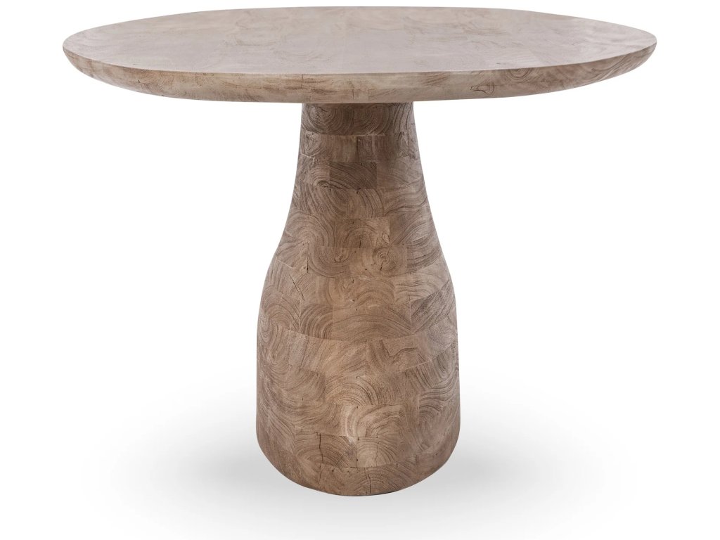 Amra Solid Wood Oval Dining Table - Sandstone Greige - image 2