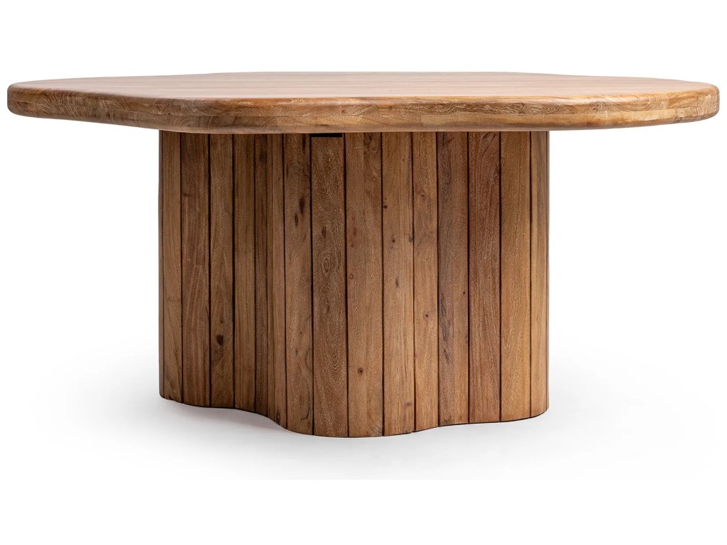 Alvaro 65" Free Form Dining Table - Golden Wheat - image 3