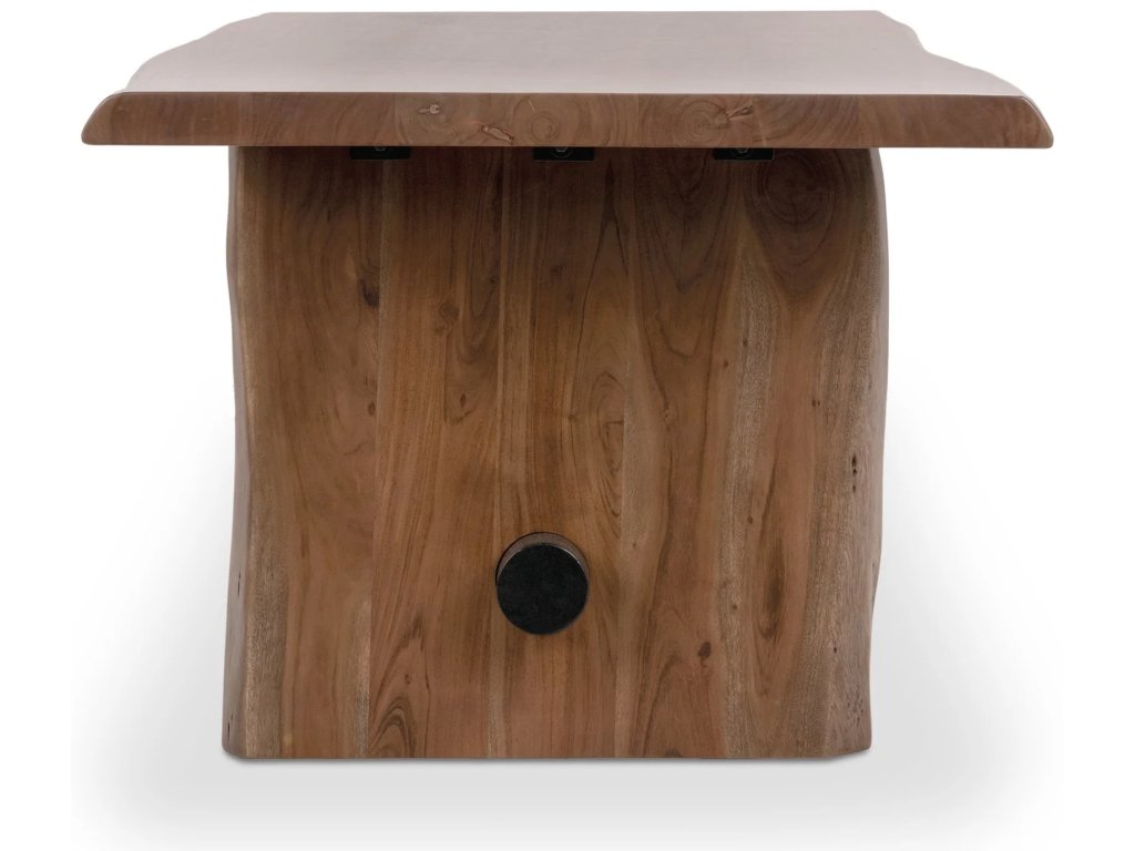 Brinton Solid Wood Rectangle Dining Table - Acorn Brown - image 2