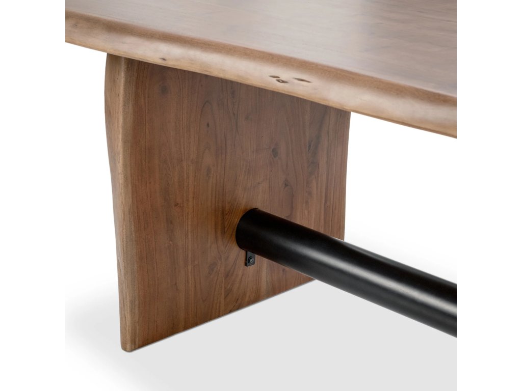 Brinton Solid Wood Rectangle Dining Table - Acorn Brown - image 3