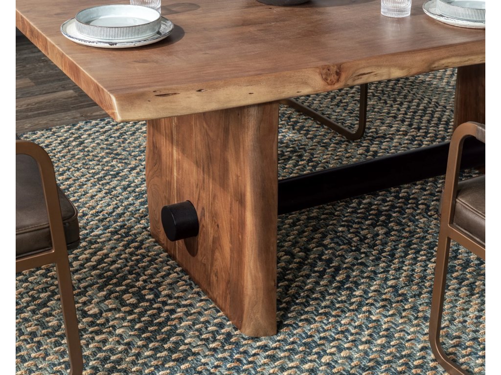 Brinton Solid Wood Rectangle Dining Table - Acorn Brown - image 4