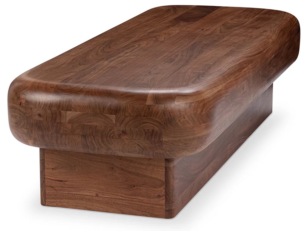 Craig Solid Wood Rectangle Coffee Table - Acorn Brown - main image