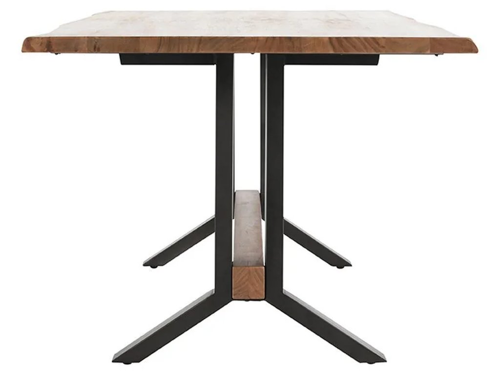 Bellamy Solid Wood Rectangle Dining Table - Amber Brown - main image