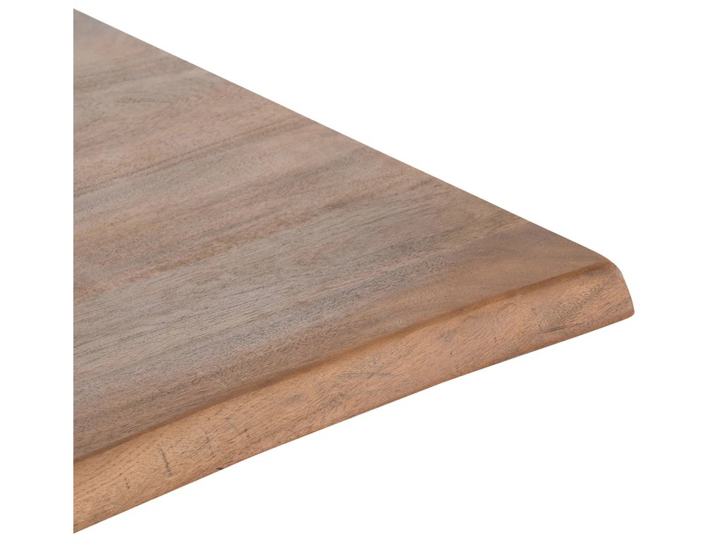 Bellamy Solid Wood Rectangle Dining Table - Amber Brown - image 2